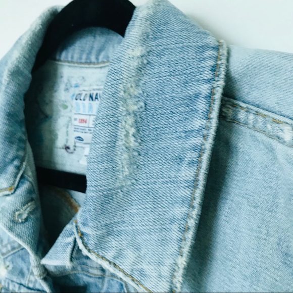 Old Navy Beaded Back Denim Jacket - Picture 8 of 11